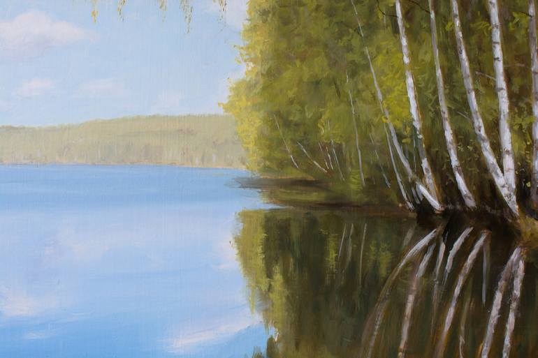 Original Impressionism Landscape Painting by Dejan Trajkovic