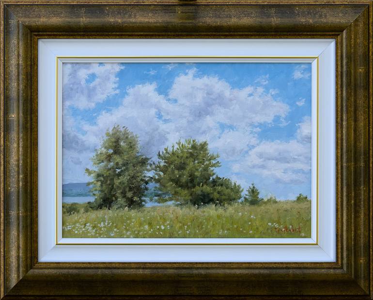 Original Impressionism Landscape Painting by Dejan Trajkovic