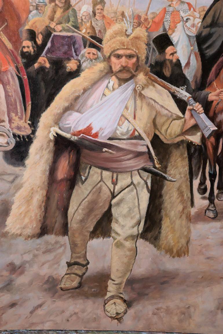 Original Realism People Painting by Dejan Trajkovic