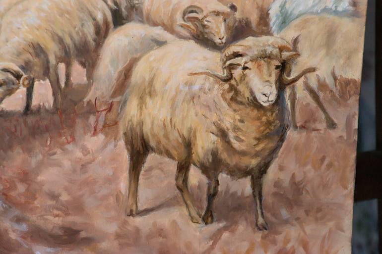 Original Realism People Painting by Dejan Trajkovic