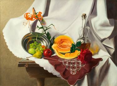 Original Still Life Paintings by Dejan Trajkovic