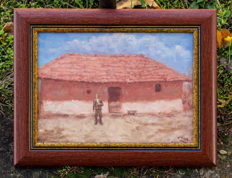 Original Realism Rural life Painting by Dejan Trajkovic