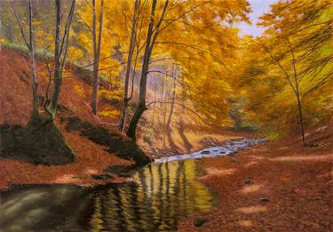 Print of Realism Landscape Paintings by Dejan Trajkovic