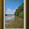 South Morava is river near I grew up. I painted it very often. Friend and enemy, source of joy and fear, tame and wild. But still, love it. Original artwork painted using high quality oil colors. Framed, ready to hang.