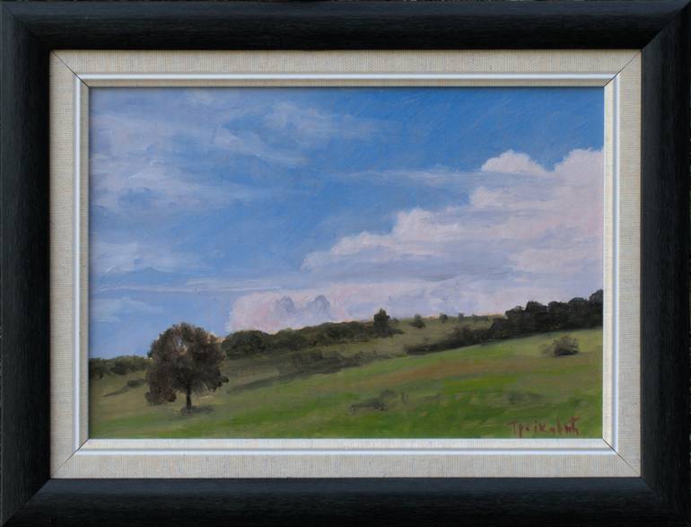 Original Impressionism Landscape Painting by Dejan Trajkovic