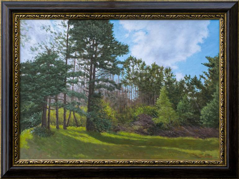 Original Impressionism Landscape Painting by Dejan Trajkovic