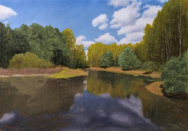 Print of Realism Landscape Paintings by Dejan Trajkovic