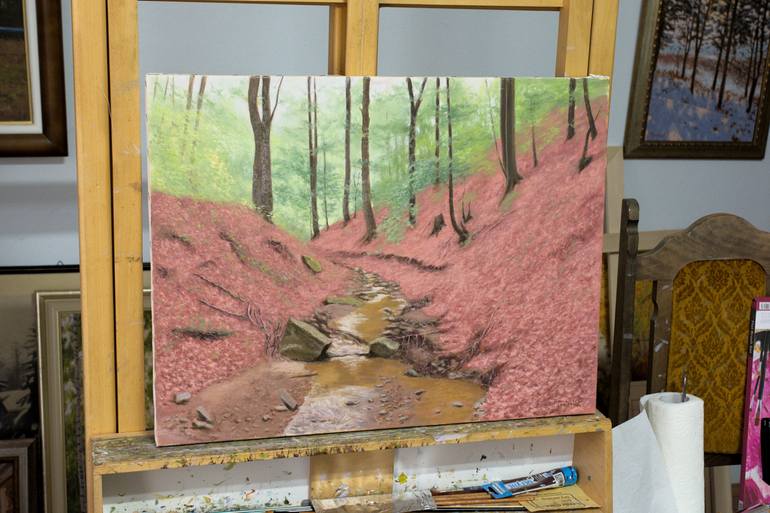 Original Impressionism Landscape Painting by Dejan Trajkovic