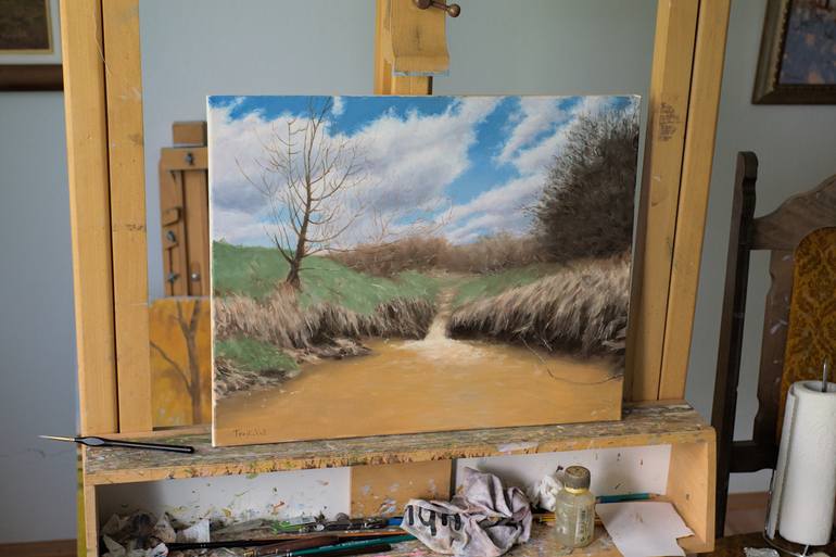Original Impressionism Landscape Painting by Dejan Trajkovic