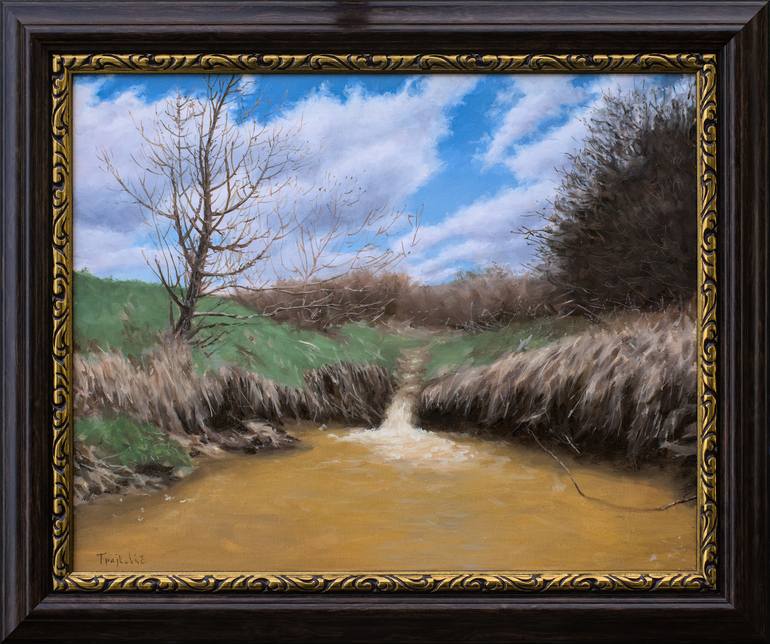 Original Impressionism Landscape Painting by Dejan Trajkovic