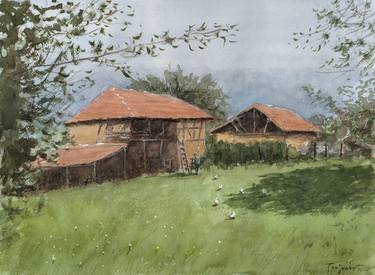 Original Realism Rural life Paintings by Dejan Trajkovic