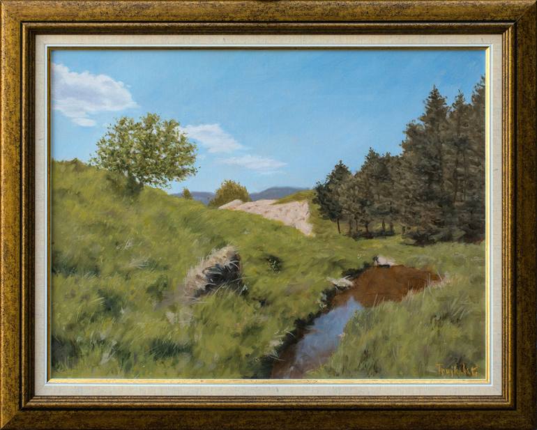 Original Realism Landscape Painting by Dejan Trajkovic