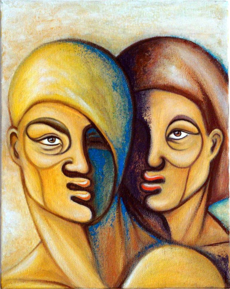 Siblings Painting by Simona Visan | Saatchi Art