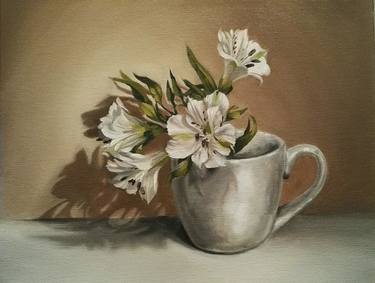 Peruvian Lily - OIL PAINTING thumb