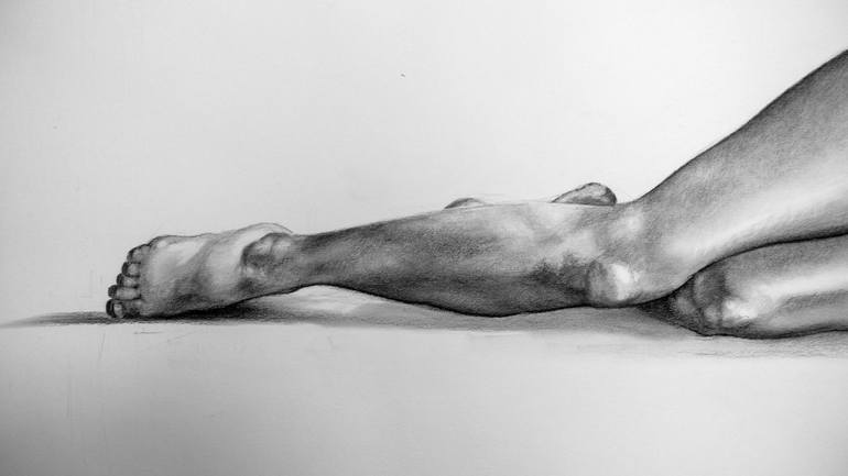 Original Nude Drawing by Aleksandra Klepacka