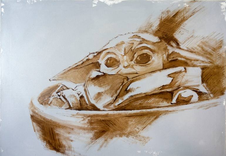 Original Figurative Fantasy Painting by Aleksandra Klepacka