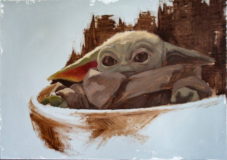 Original Figurative Fantasy Painting by Aleksandra Klepacka