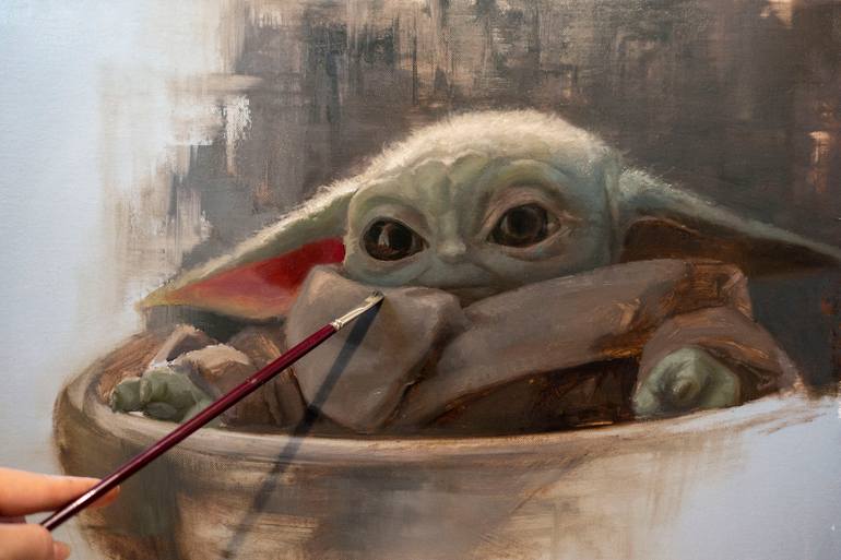 Original Figurative Fantasy Painting by Aleksandra Klepacka