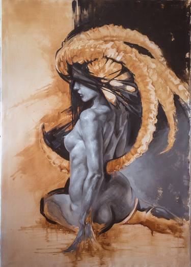 Print of Nude Paintings by Aleksandra Klepacka