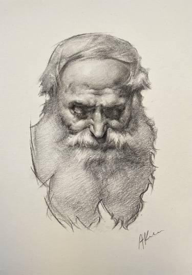 Portrait of an old man with beard thumb