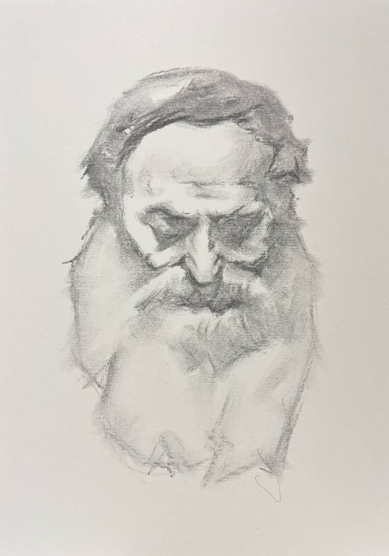 Portrait of an old man with beard Drawing by Aleksandra Klepacka ...