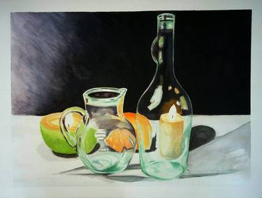 Original Still Life Paintings by Umberto Papale