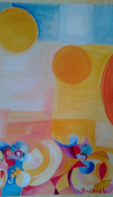 Original Abstract Expressionism Abstract Painting by Yakovlev Sergey