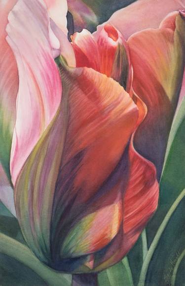 Original Abstract Floral Paintings by Sandy Haight