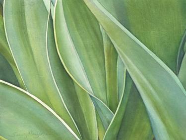 Original Abstract Botanic Paintings by Sandy Haight