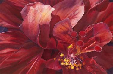 Print of Abstract Floral Paintings by Sandy Haight