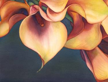 Original Realism Floral Paintings by Sandy Haight