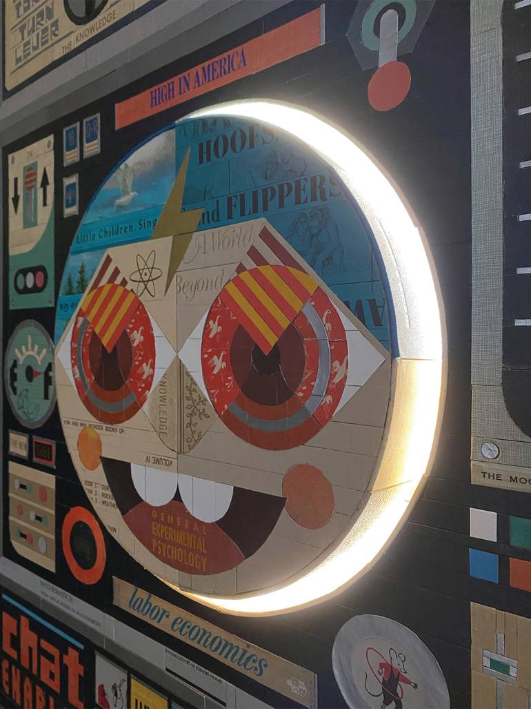 Original Pop Art Science/Technology Collage by Neil Powell