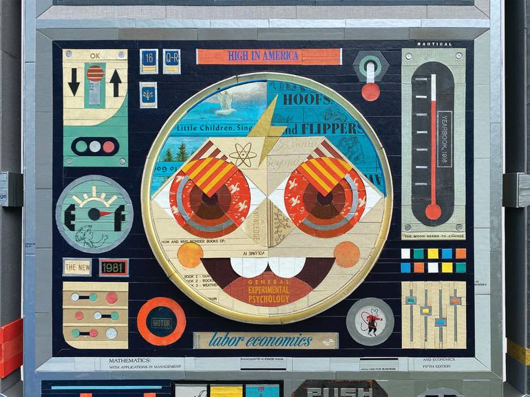 Original Pop Art Science/Technology Collage by Neil Powell