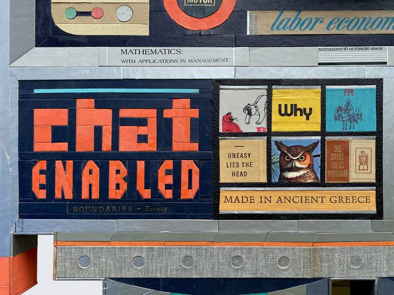 Original Pop Art Science/Technology Collage by Neil Powell