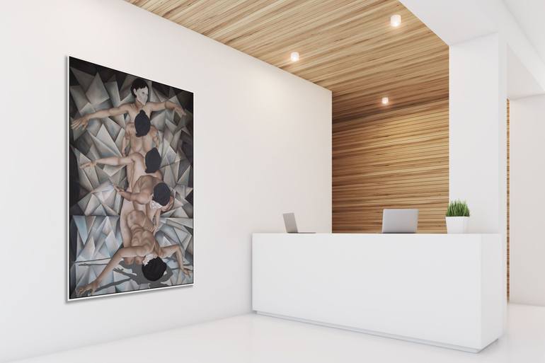 Original Cubism Women Painting by Michele Utley Voigt