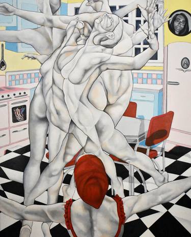 Original Figurative Popular culture Paintings by Michele Utley Voigt