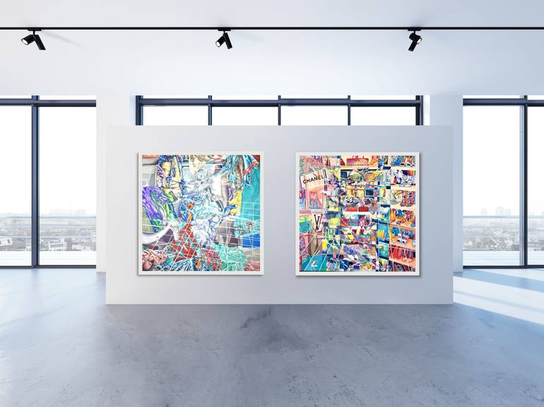 Original Abstract Expressionism Pop Culture/Celebrity Painting by Michele Utley Voigt