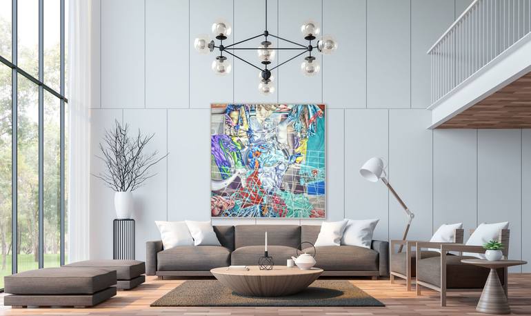Original Abstract Expressionism Pop Culture/Celebrity Painting by Michele Utley Voigt