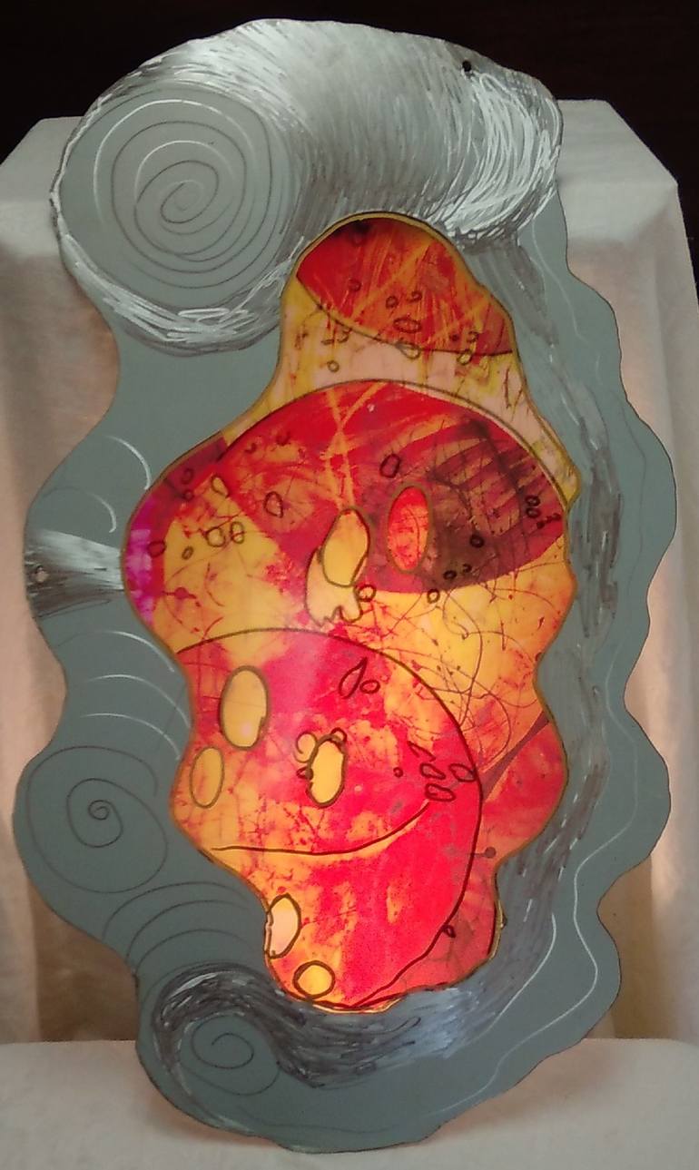 Original Abstract Expressionism Abstract Mixed Media by Gretchen Smith