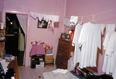 Pink Room with Laundry Line, Lower East Side Tenement, NYC thumb