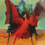 Red bird by Arsignum Art