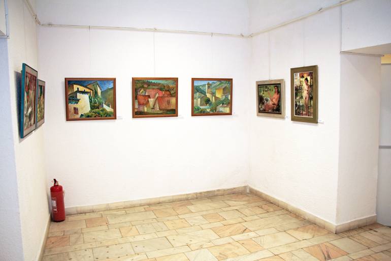Original Cubism Landscape Painting by Serge Vasilendiuc