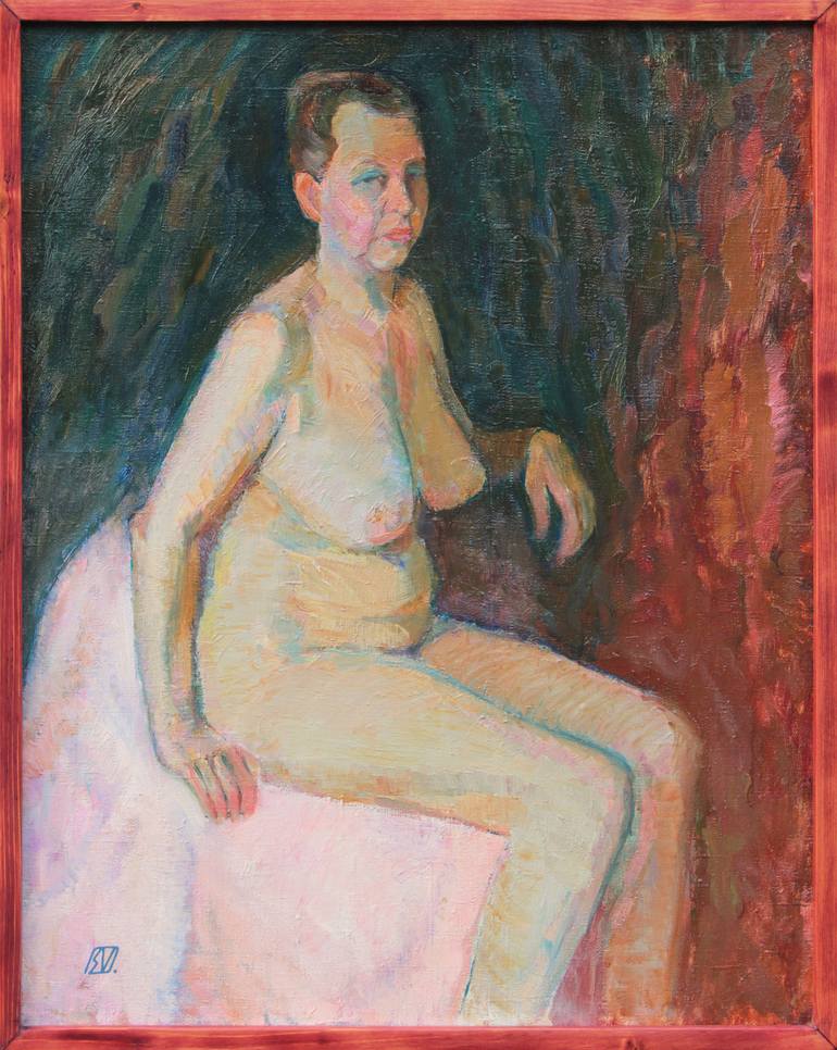 Original Nude Painting by Serge Vasilendiuc