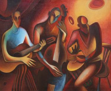Original Music Paintings by Serge Vasilendiuc