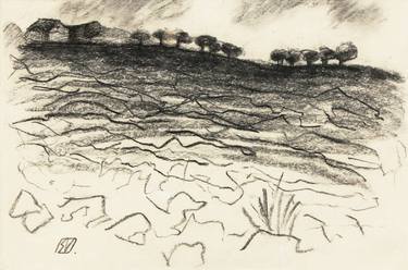 Print of Landscape Drawings by Serge Vasilendiuc
