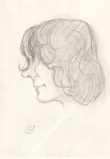 Original Portraiture Portrait Drawings by Serge Vasilendiuc