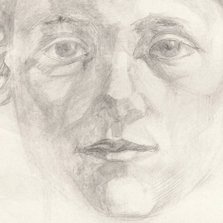 Original Documentary People Drawing by Serge Vasilendiuc