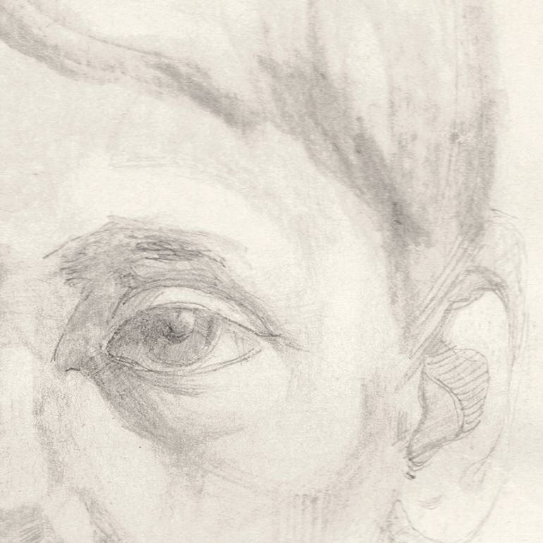 Original Documentary People Drawing by Serge Vasilendiuc