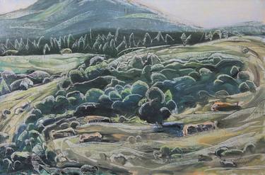 Print of Landscape Paintings by Serge Vasilendiuc