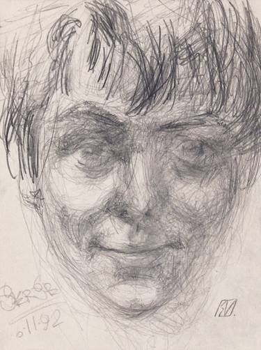 Original Portraiture Portrait Drawings by Serge Vasilendiuc